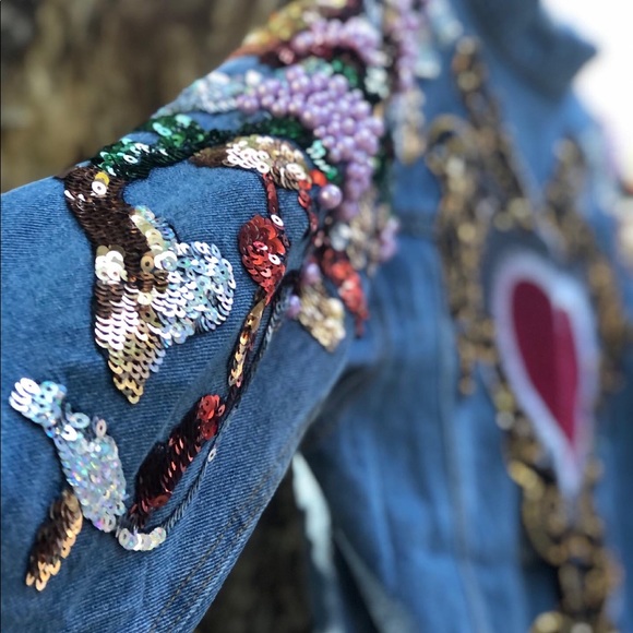 Denim Jeans Jacket size L - Picture 2 of 4